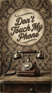 Retro Telephone Warning