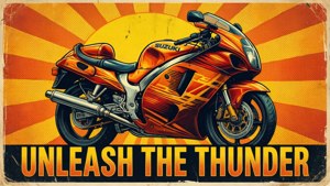 Retro Thunder Poster