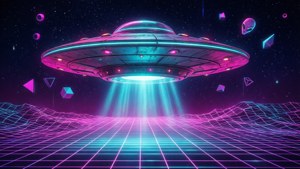 Retro UFO Landing