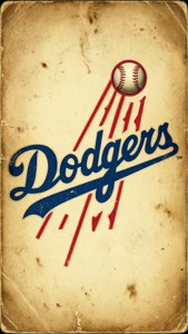 Retro Vintage Dodgers Logo