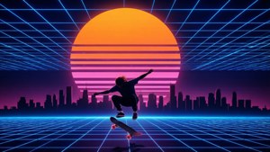 Retro Wave Skater