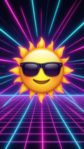 Retro Wave Sun
