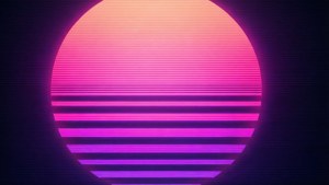 Retrowave Sun Close-up