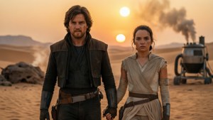 Rey and Ben Tatooine