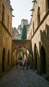 Rhodes Medieval Walkway