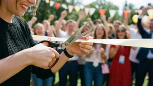 Ribbon Cutting Action