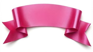 Ribbon Fold Pink Banner
