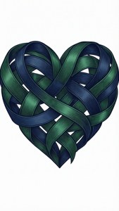 Ribbon Heart Monogram