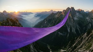 Ribbon Over Mountains