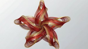 Ribbon Star Abstract