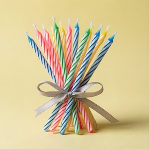 Ribbon Tied Candles