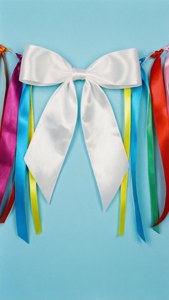 Ribbon White Banner