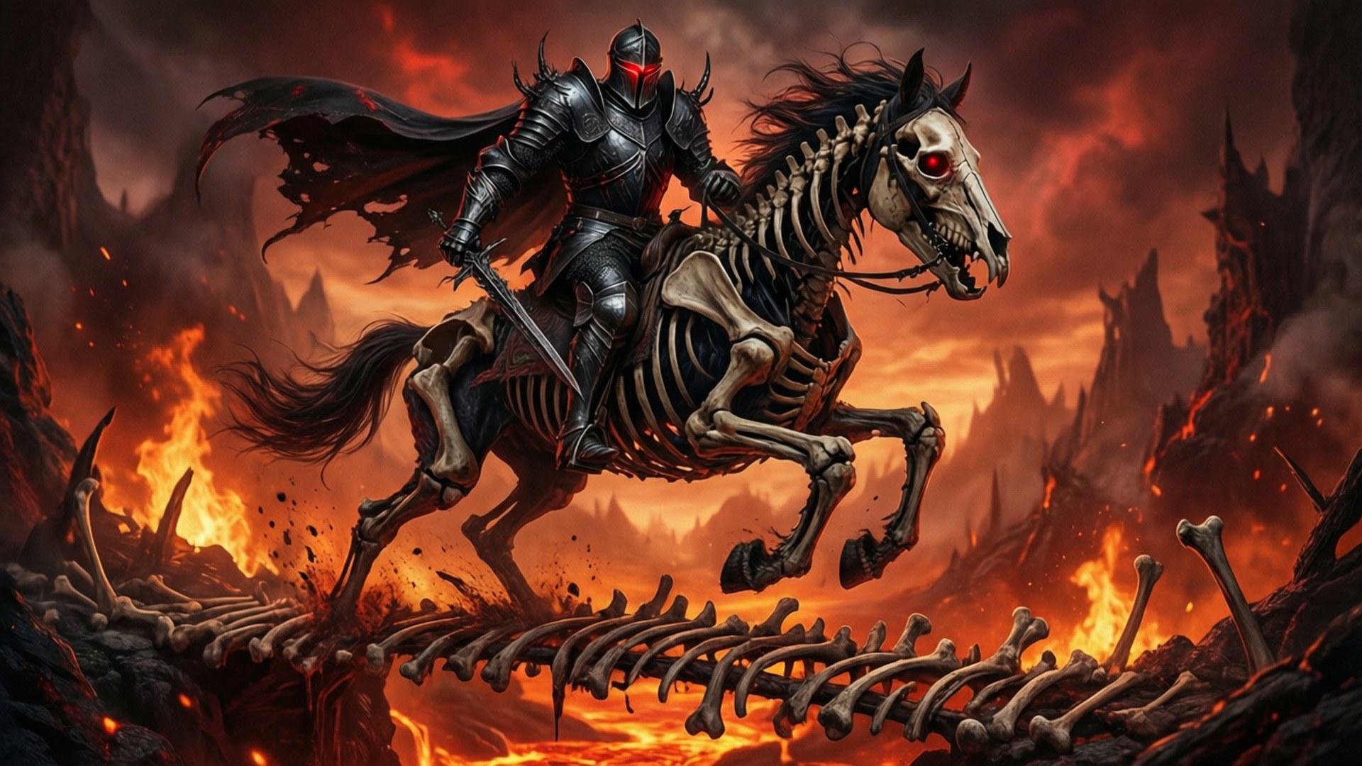 Rider of the Bone Bridge by Wallpapers.art Studio