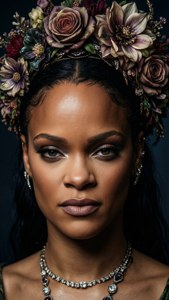 Rihanna's Regal Glance