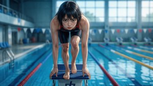 Rin Ready to Dive
