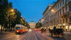 Ringstrasse Vienna Evening