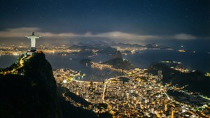Rio de Janeiro Night Skyline