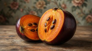 Ripe Mammee Apple Close-Up