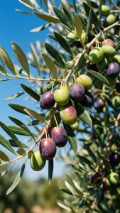 Ripe Olives in Sunlight