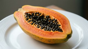 Ripe Pawpaw Macro