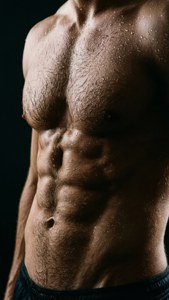Ripped Abs Closeup