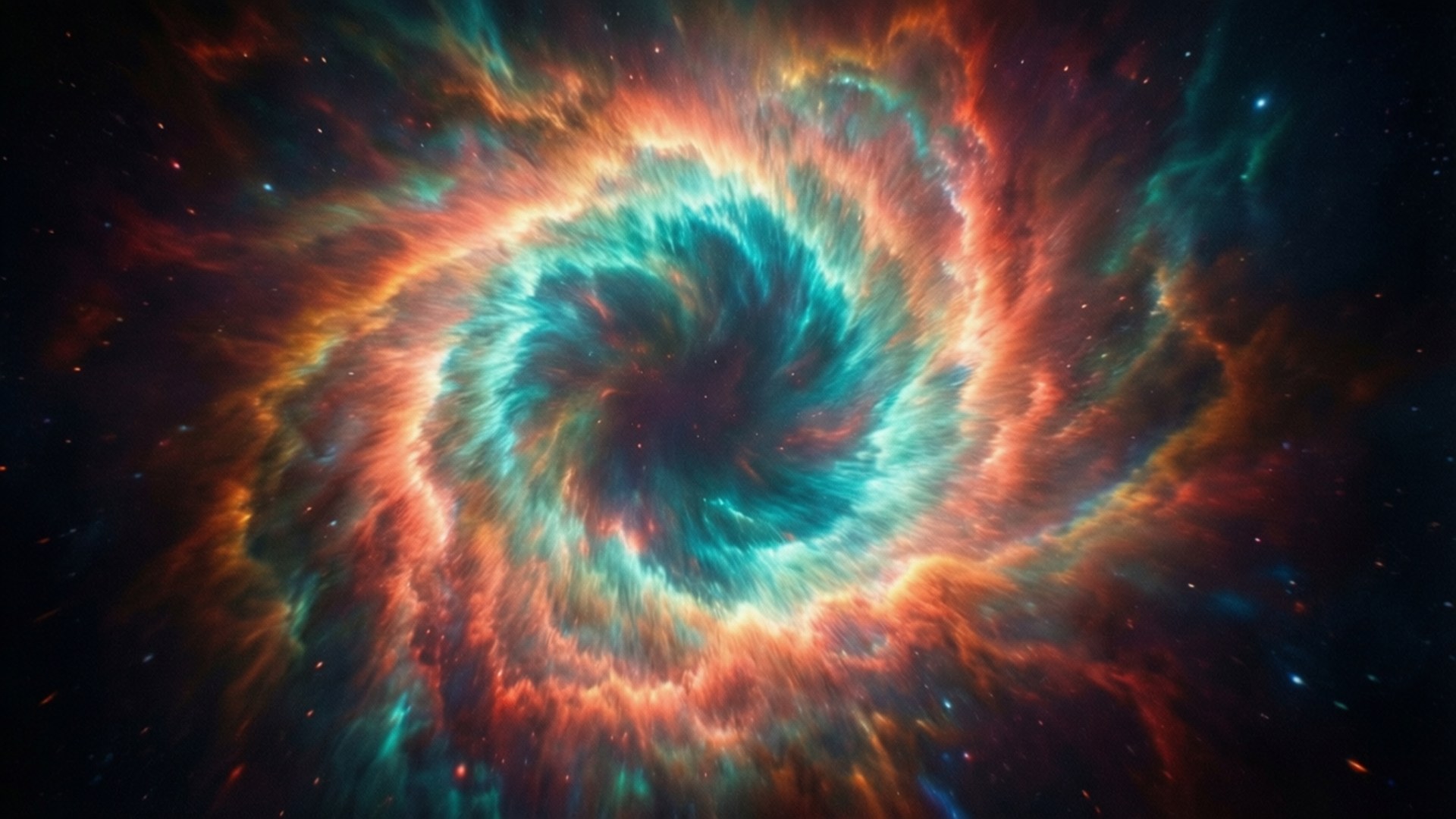 Rippling Gas Ring by Wallpapers.art Studio