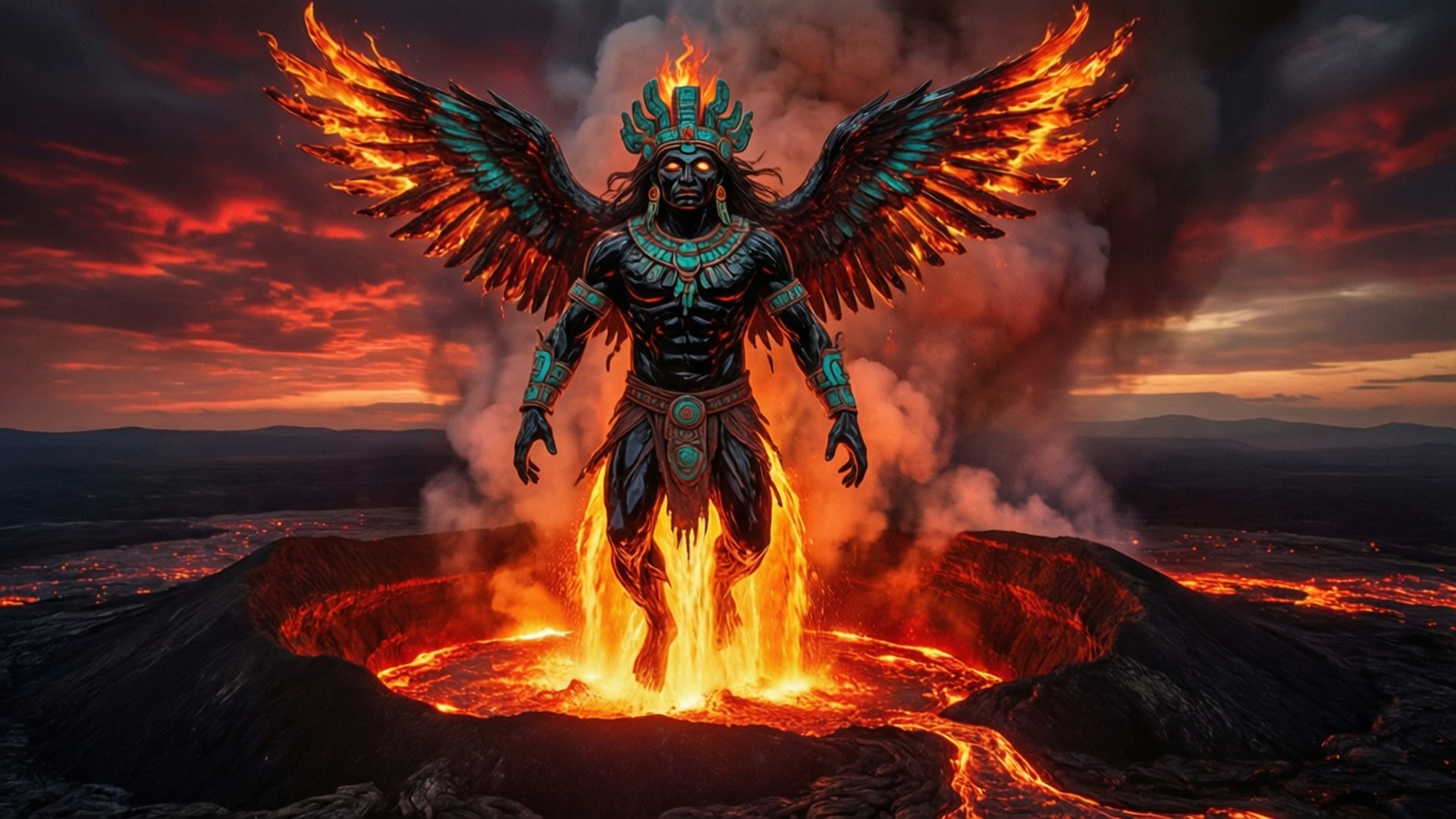 Rise from the Volcano by Wallpapers.art Studio