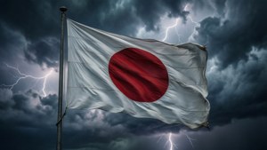 Rising Sun in Storm
