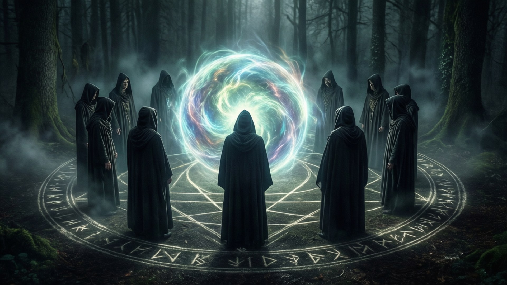Ritual in the Forest by Wallpapers.art Studio