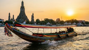 River Boat at Sunset