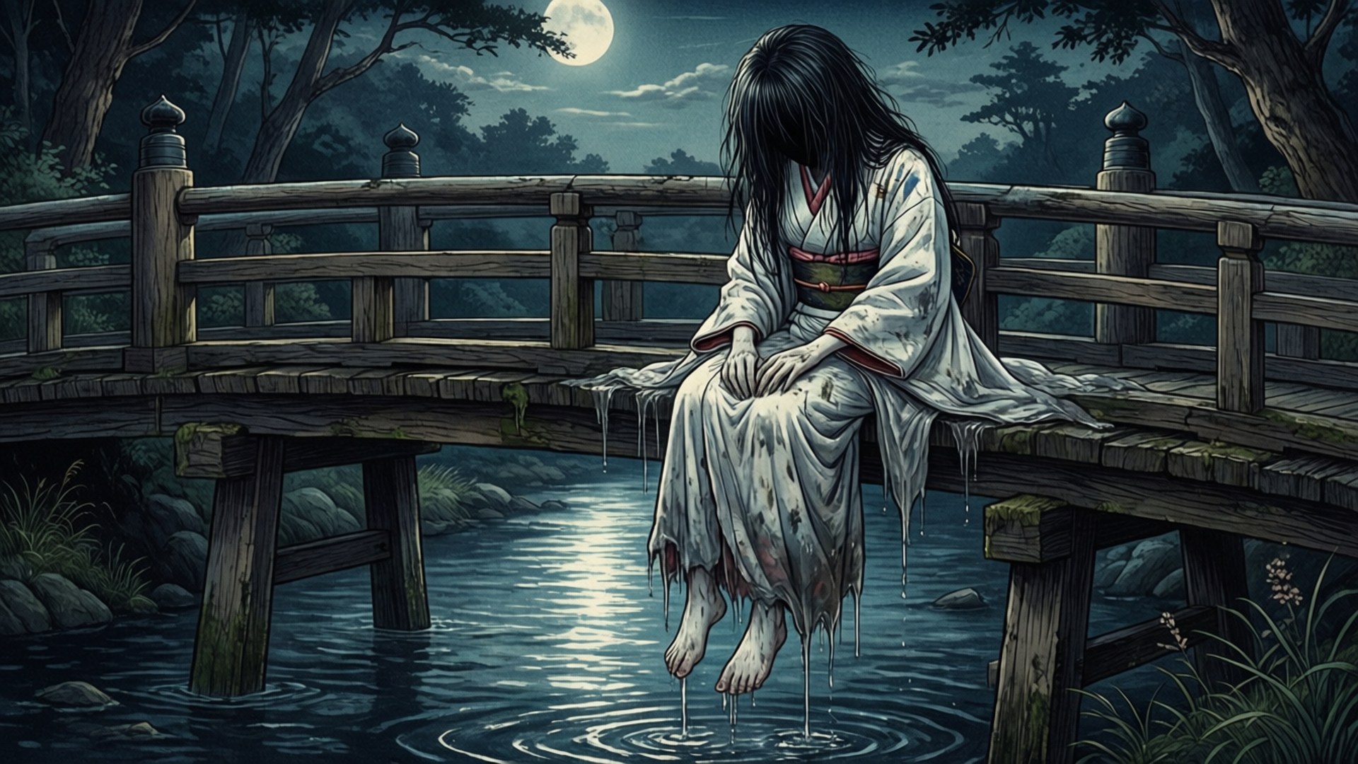 River Bridge by Wallpapers.art Studio