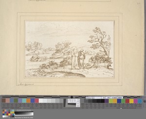 River Landscape with Three Women