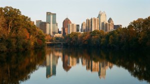 River Reflection Skyline