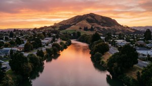 River Sunset Panorama