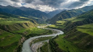 River Winding Through