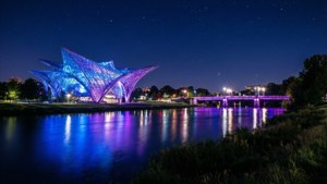 Riverfront Neon Nights