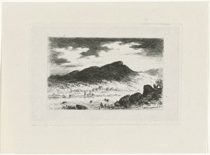 Rivier in een berglandschap