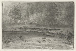 Rivier met waterval