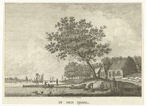 Riviergezicht vanaf oever IJssel