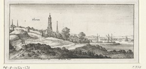 Rivierlandschap met gezicht op Rhenen