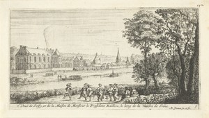 Rivierlandschap met gezicht op Soisy
