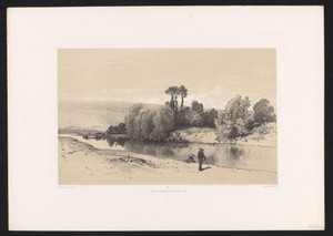Rivierlandschap met vissers