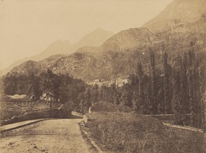[Road at base of mountains]