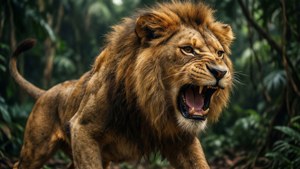 Roaring King of the Jungle