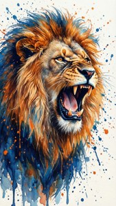 Roaring Watercolor