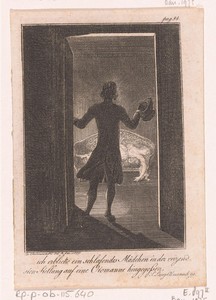 Robert aanschouwt de slapende jongedame