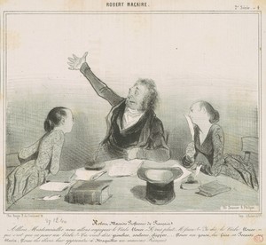 Robert Macaire professeur de français