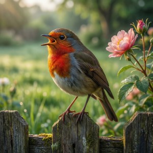 Robin in Garden