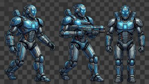 Robot Animation Sprite Sheet
