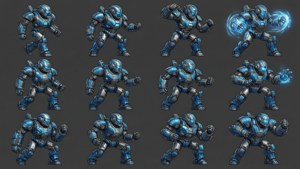 Robot Animation Sprite Sheet
